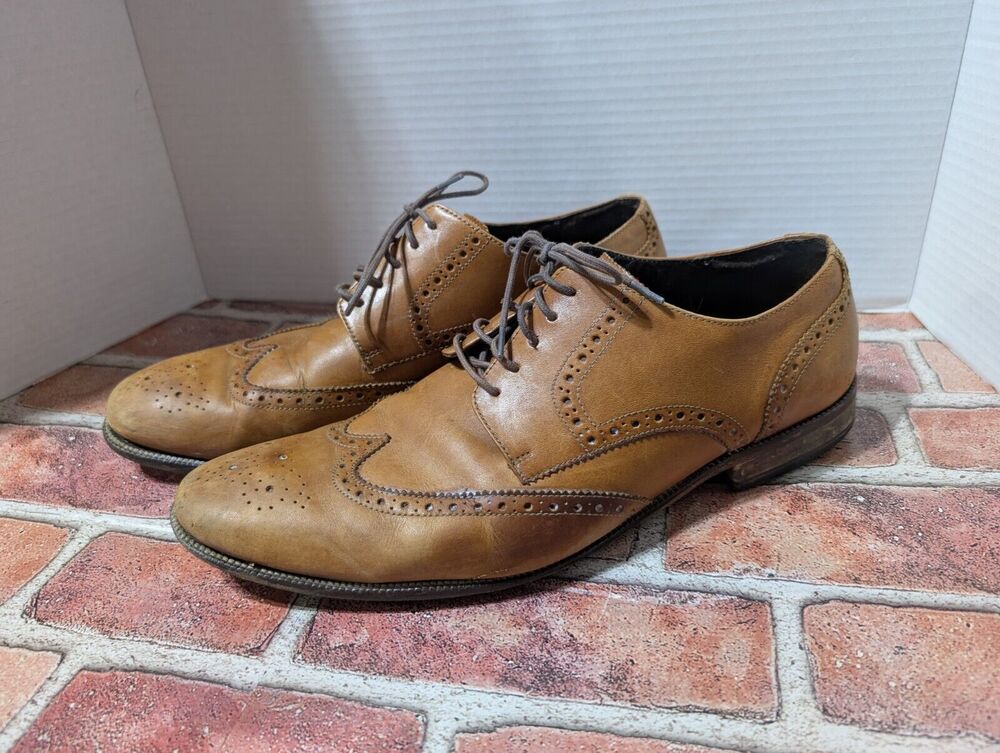 Cole Haan Benton Leather Wingtip Derby size 12 M Mens Oxford C24116 Brown Shoes